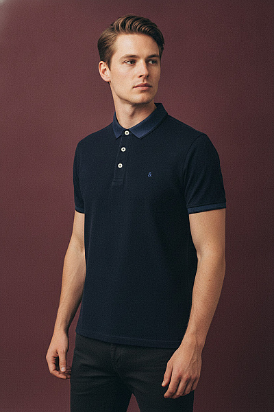 JACK & JONES Pánské Bavlněné Polo Tričko S Krátkým Rukávem Velikost M