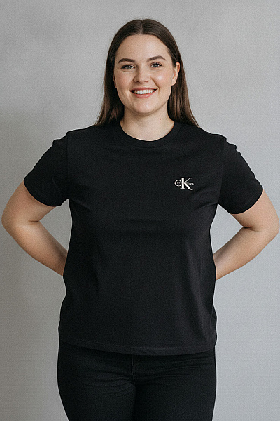 Calvin Klein Dámské Tričko S Krátkým Rukávem A Výšivkou Vel. XL