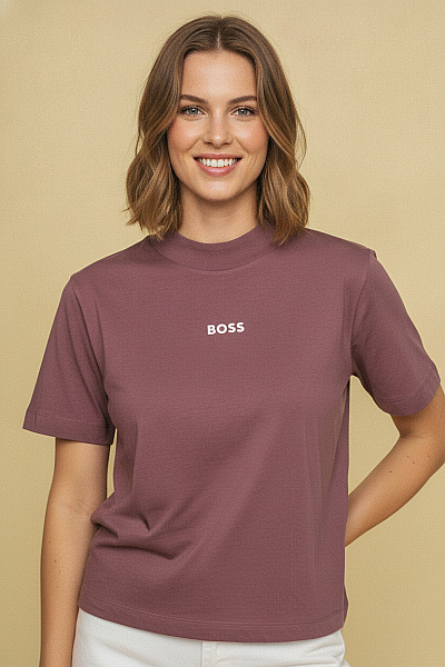 Hugo Boss Dámské Tričko S Krátkým Rukávem A Nápisem Velikost EU M