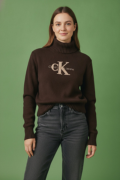 Calvin Klein Dámský Bavlněný Rolák S Dlouhým Rukávem Velikost M