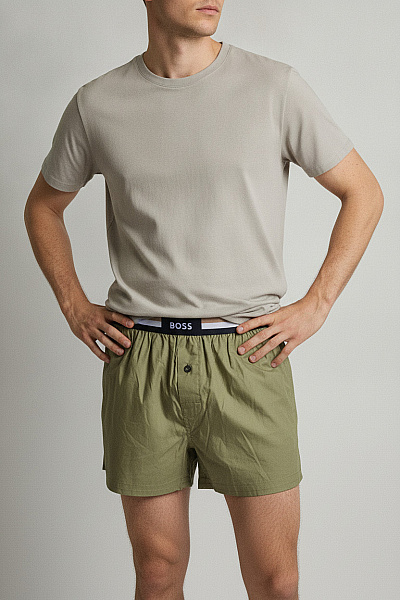 Hugo Boss Pánské Trenky Volné Khaki Bavlněné Vel. M