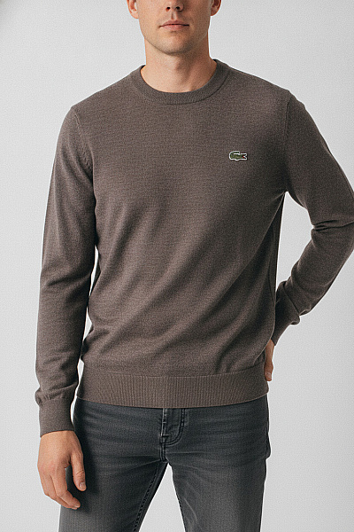 LACOSTE Pánský Vlněný Svetr Přes Hlavu Podzimní Jarní Basic Vel. EU M