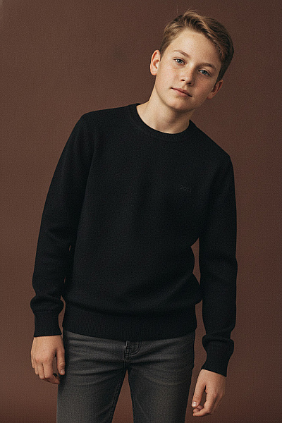 Hugo Boss Dětský Vlněný Svetr Měkké Luxusní