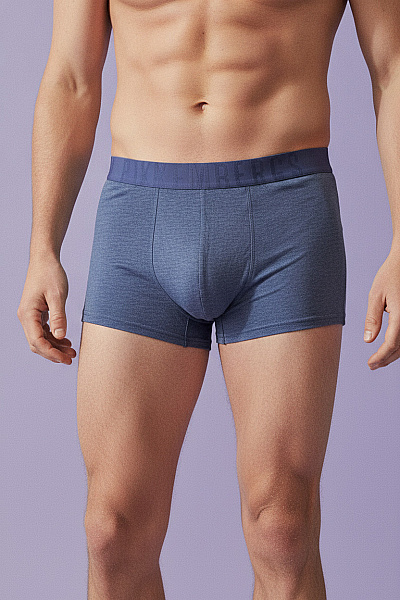 BIKKEMBERGS Pánské Boxerky Modré Měkké Velikost XXL