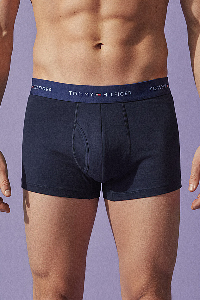 TOMMY HILFIGER Pánské Bavlněné Boxerky Modré Velikost S