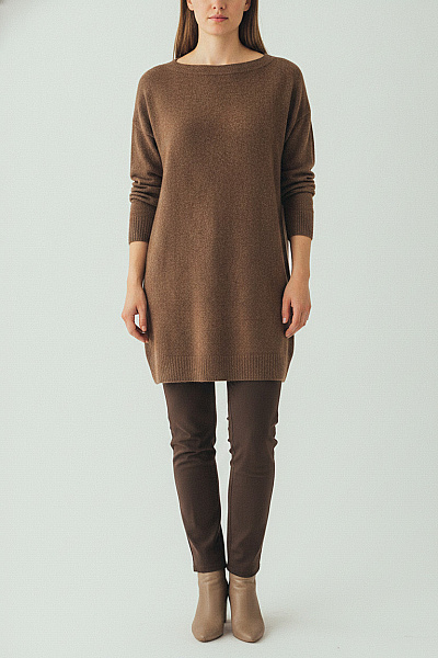 ONLY Hnědý Pletený Dámský Pulovr Oversized Velikost EU M