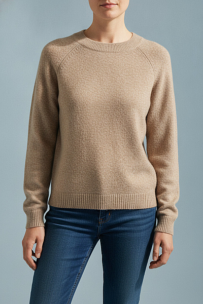 VERO MODA Dámský Hnědý Pletený Pulovr Basic Vel. S