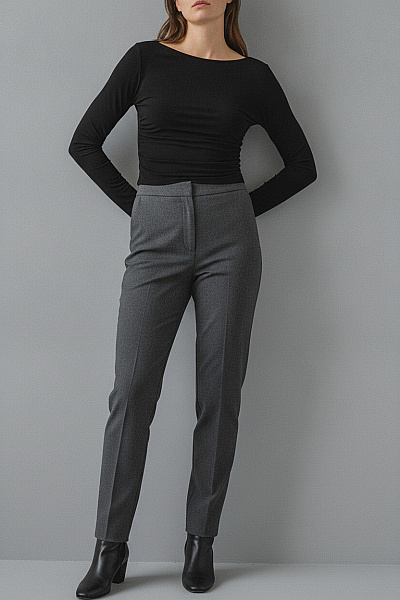 Boohoo Dámské Tričko S Dlouhým Rukávem černé Jednobarevné Crop Top
