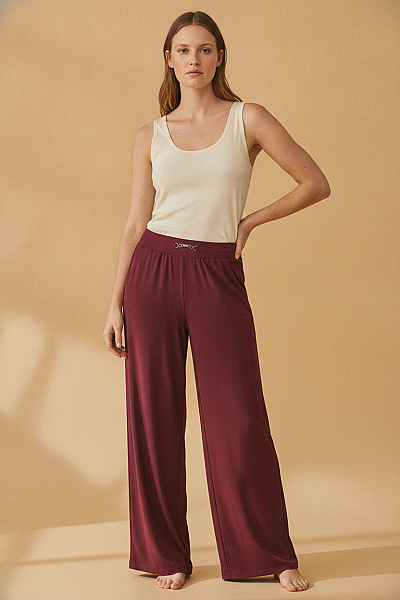 COUTURE LINE Dámské široké Kalhoty S Kapsami A řetízkem Velikost 18