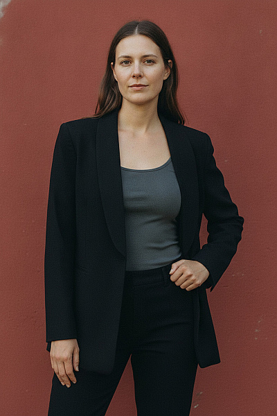 Curvy Me Černé Elegantní Business Sako S Jedním Knoflíkem Vel. 48