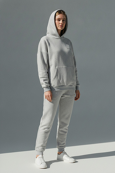 Boohoo Dámský Oversized Komplet Mikina A Tepláky šedý