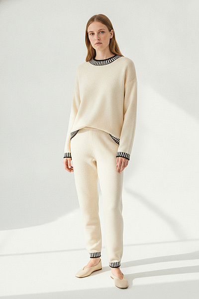boohoo Béžový pletený komplet oversized střihu | boohoo | obrázek 3