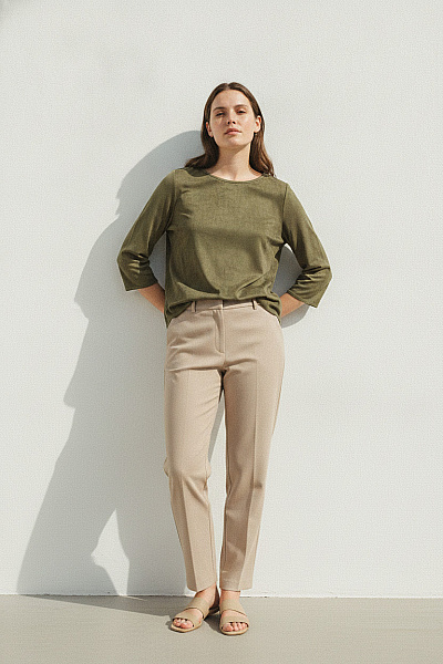 Judith Williams Dámská Khaki Halenka S 3/4 Rukávem Elegantní Vel. 46