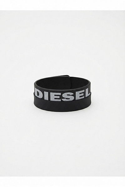 DIESEL černý Náramek S Nápisem