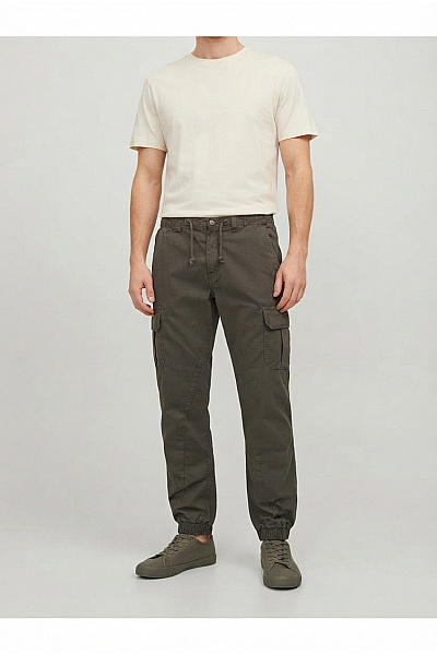 URBAN CLASSICS Pánské Khaki Cargo Jogger Kalhoty S Kapsami Vel. L