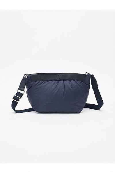 C'est Tout Modrá Prošívaná Crossbody Kabelka Měkká