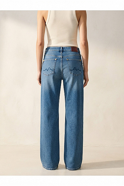 Pepe Jeans Dámské Bavlněné Džíny S Vysokým Pasem Wide Leg Vel. W:29 L:30