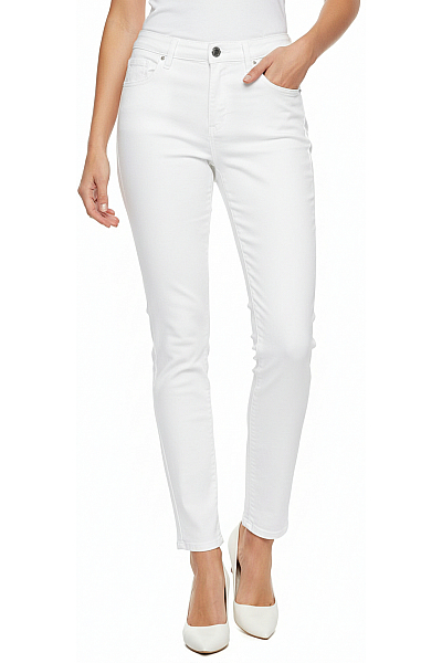 Bílé Slim Fit Dámské Džíny ONLY Outlet