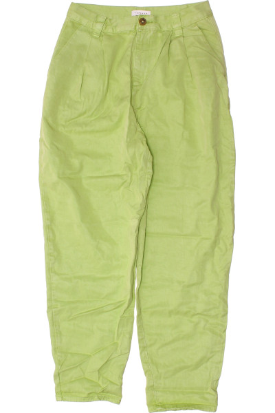 Zelené Dámské Kalhoty S Vysokým Sedem Topshop
