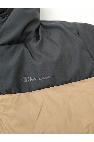 Champion Pánská zimní prošívaná puffer bunda khaki se zipem a kapucí Vel. 2XL | champion | obrázek 5
