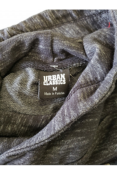 URBAN CLASSICS Dámská bavlněná mikina s kapucí prodloužená přes hlavu šedá Vel. M | URBAN CLASSICS | obrázek 6