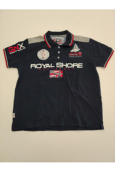 Geographical Norway Pánské bavlněné polo tričko s krátkým rukávem a nápisem Vel. EU XL | Geographical Norway | obrázek 2