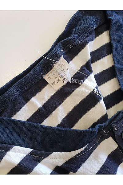 Pánské pruhované bavlněné pyžamo s krátkým rukávem a knoflíky Velikost 2XL | Unimoda | obrázek 3