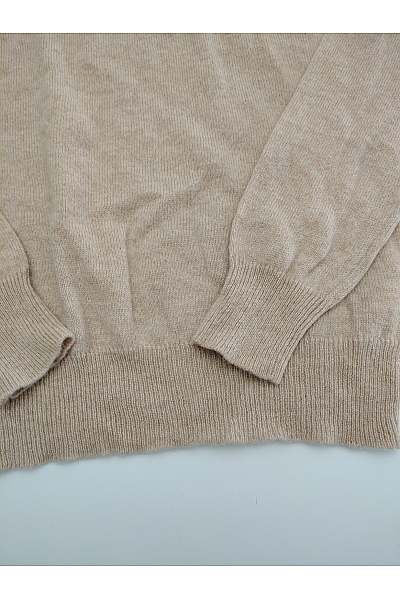 YOUR CASHMERE Pánský béžový kašmírový rolák basic Velikost S | YOUR CASHMERE | obrázek 2