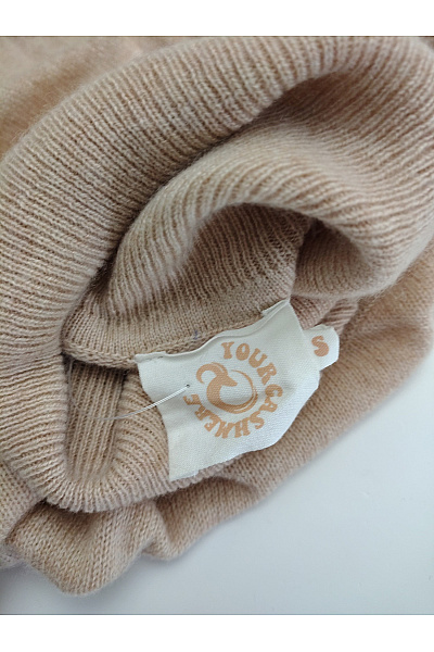 YOUR CASHMERE Pánský béžový kašmírový rolák basic Velikost S | YOUR CASHMERE | obrázek 5