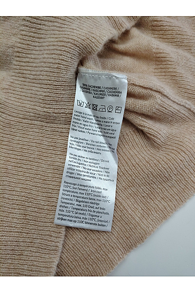 YOUR CASHMERE Pánský béžový kašmírový rolák basic Velikost S | YOUR CASHMERE | obrázek 6