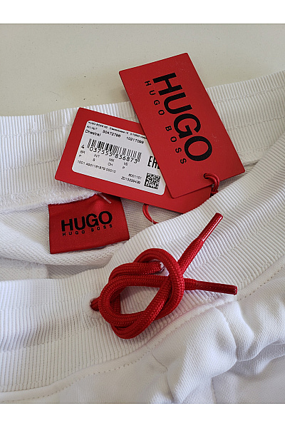 Hugo Boss pánské bílé tepláky s potiskem Velikost s | Hugo Boss | obrázek 3