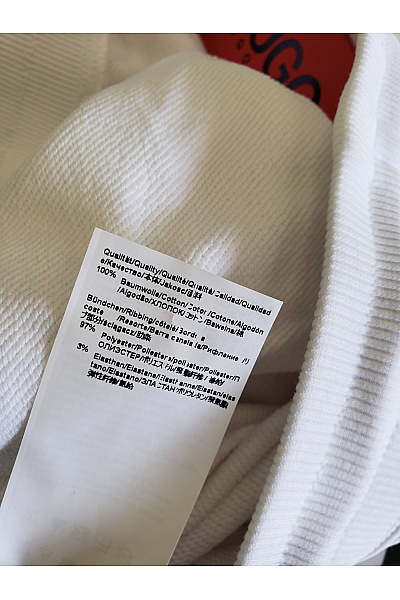 Hugo Boss pánské bílé tepláky s potiskem Velikost s | Hugo Boss | obrázek 4
