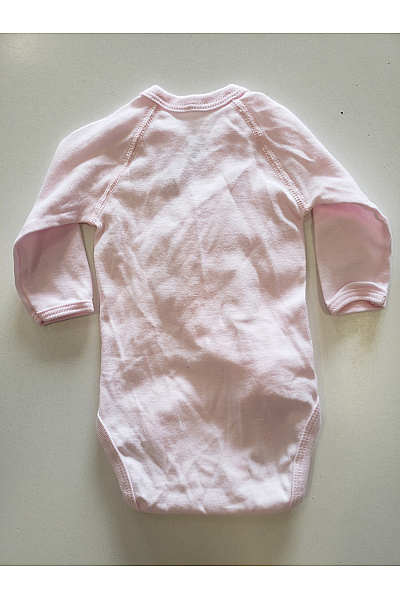 Petit-Bateau Růžové bavlněné body pro kojence s dlouhým rukávem Vel. 54 | Petit-Bateau | obrázek 4