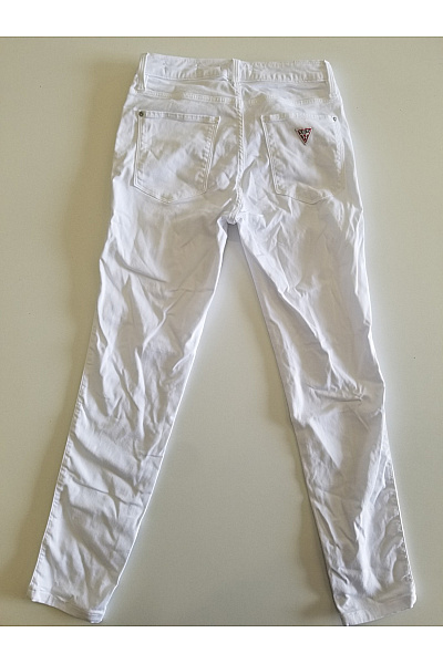 Guess Dámské bílé rovné džíny s vysokým pasem Vel. 27 | Guess | obrázek 5