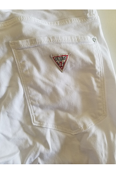Guess Dámské bílé rovné džíny s vysokým pasem Vel. 27 | Guess | obrázek 6