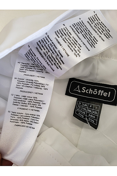 SCHOFFEL Dámské lyžařské kalhoty bílé zimní voděodolné outdoorové Vel. 72 | SCHOFFEL | obrázek 9