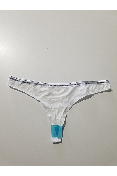 Calvin Klein Bílé bavlněné tanga Vel. 3X | Calvin Klein | obrázek 2