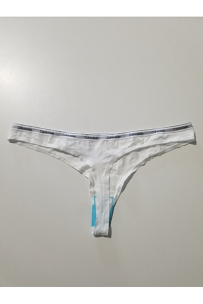 Calvin Klein Bílé bavlněné tanga Vel. 3X | Calvin Klein | obrázek 3
