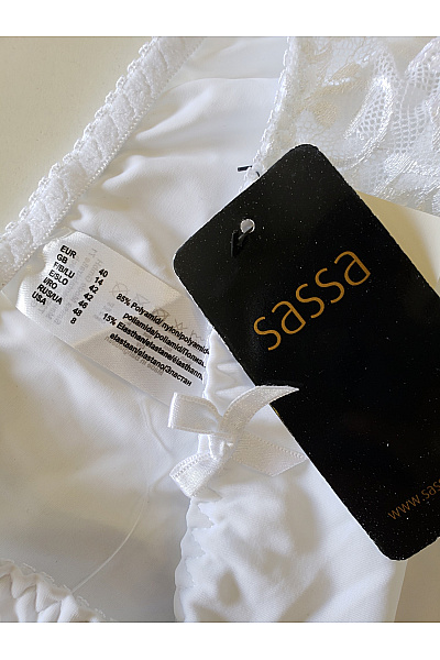sassa Dámské bílé krajkové kalhotky Vel. 40 | sassa | obrázek 4
