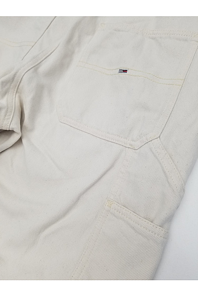 TOMMY HILFIGER Béžové bavlněné kapsáče s laclem a kšandami Vel. L | TOMMY HILFIGER | obrázek 8
