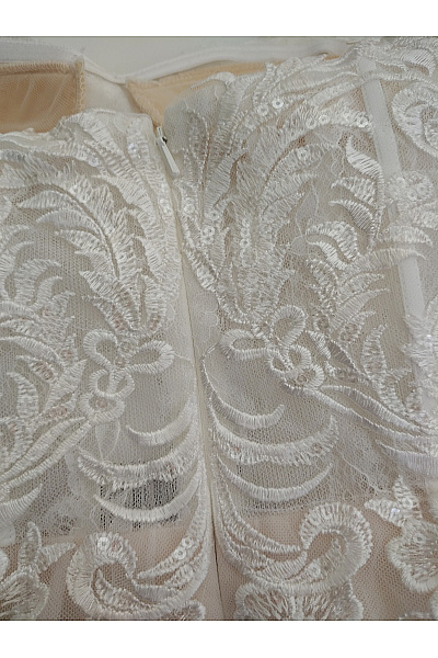 Magic Bride Béžové svatební tylové korzetové šaty maxi Vel. DE 38 | Magic Bride | obrázek 13