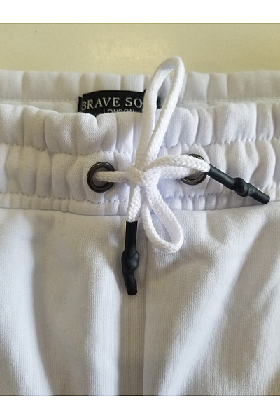 BRAVE SOUL Pánské tepláky bílé sportovní volnočasové s kapsami Vel. XL | BRAVE SOUL | obrázek 3