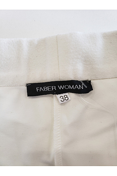 faber Dámské tepláky s lampasem volnočasové bílé Velikost 38 | faber | obrázek 4