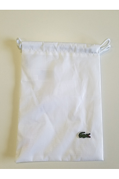 LACOSTE Bílý Polyesterový Vak S Logem