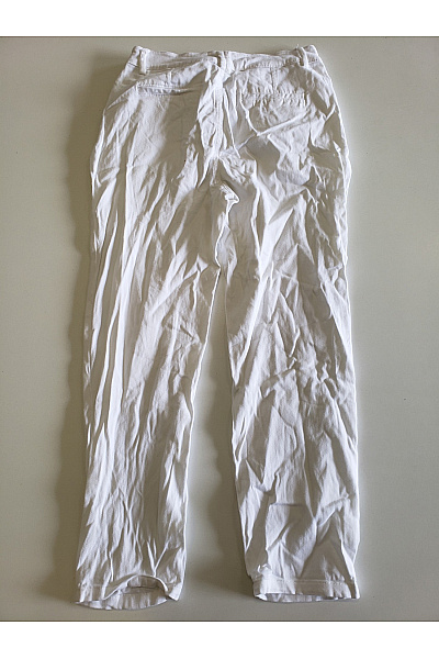 reserved Dámské bílé chinos volnočasové rovné s vysokým pasem Velikost 36 | reserved | obrázek 3