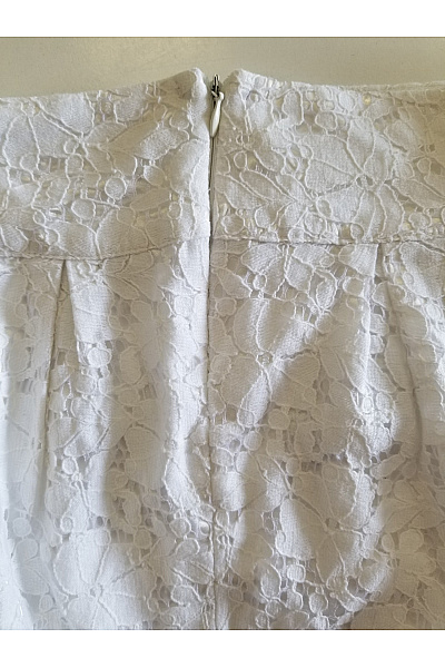 VILA Dámská krajková sukně bílá mini elegantní romantická Velikost M | VILA | obrázek 6