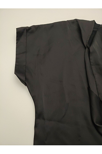 Mexx Černé letní šaty saténové minimalistické volné Velikost 38 | Mexx | obrázek 5