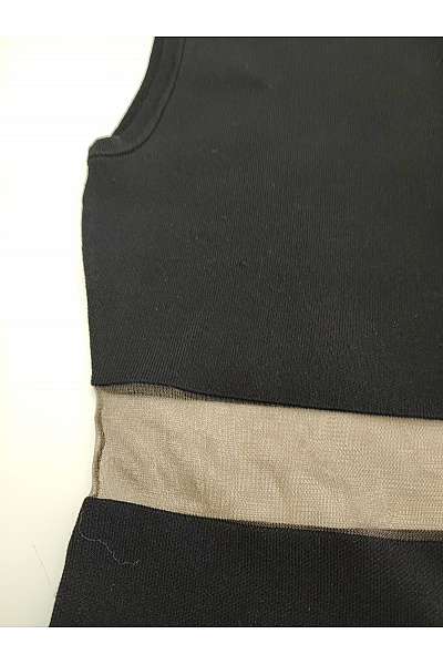 Černé mini letní šaty s průstřihem Velikost s | Unimoda | obrázek 3