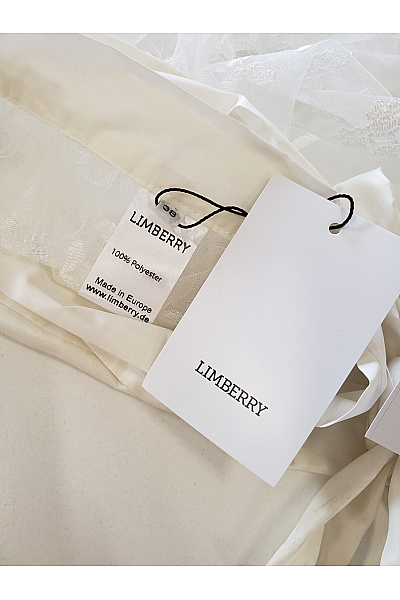limberry Dámská svatební sukně s výšivkou a páskem bílá průsvitná romantická Velikost 38 | limberry | obrázek 4