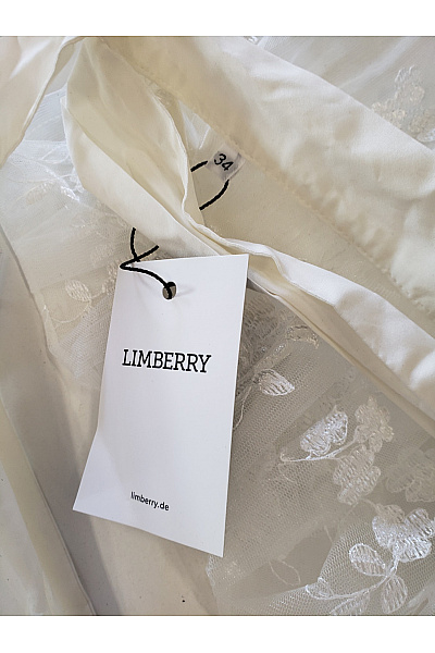 limberry Bílá průsvitná sukně s výšivkou a páskem Vel. 34 | limberry | obrázek 5